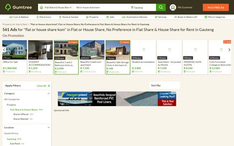Flat or house share kom Flat or House Share No ... - Gumtree
