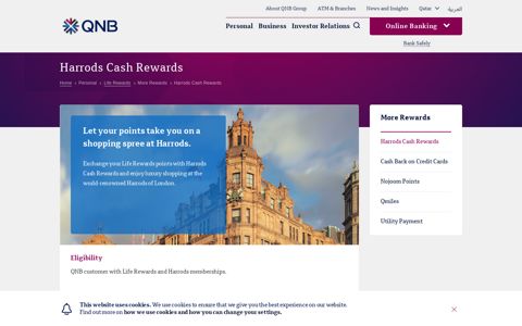Harrods Cash Rewards - QNB