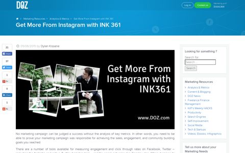 Get More From Instagram with INK 361 | DOZ