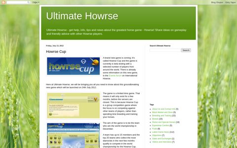 Howrse Cup - Ultimate Howrse