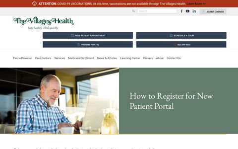 How to Register for New Patient Portal - The Villages Health