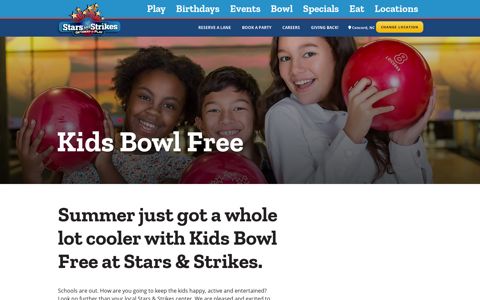 Kids Bowl Free | Stars and Strikes