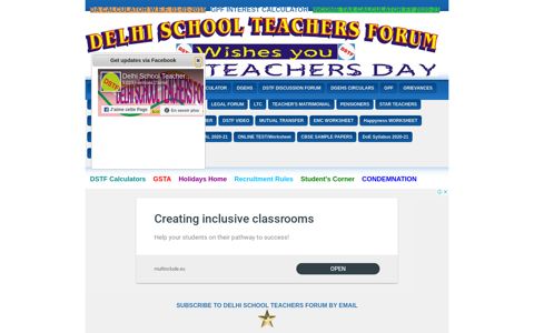 www.edudel.nic.in - DELHI SCHOOL TEACHERS FORUM