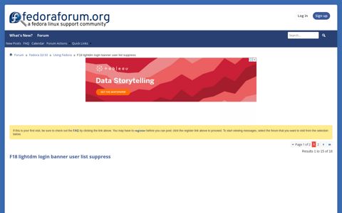F18 lightdm login banner user list suppress - Fedora Forum