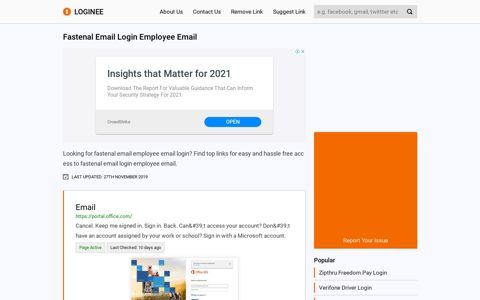 Fastenal Email Login Employee Email