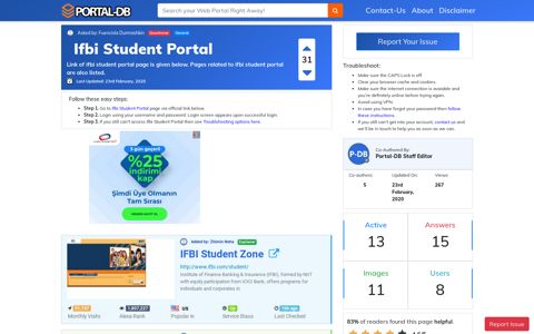 Ifbi Student Portal