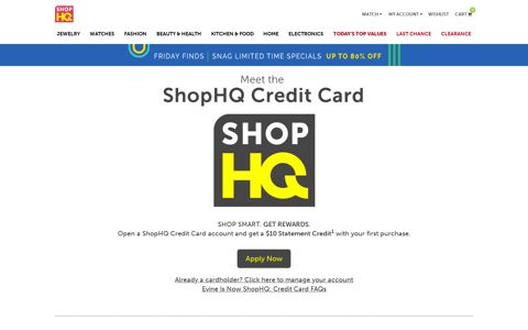 Credit Card | SHOPHQ