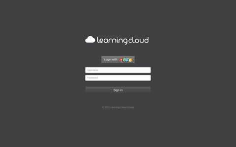 Login to Learning Cloud