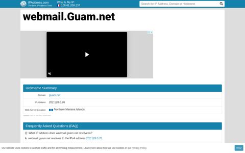 ▷ webmail.Guam.net : Docomo Pacific Online - Login