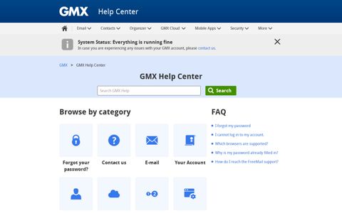 GMX Help Center