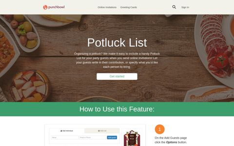 Organize a Potluck | Punchbowl