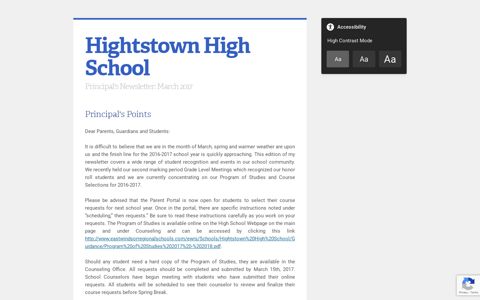 Hightstown High School - Smore