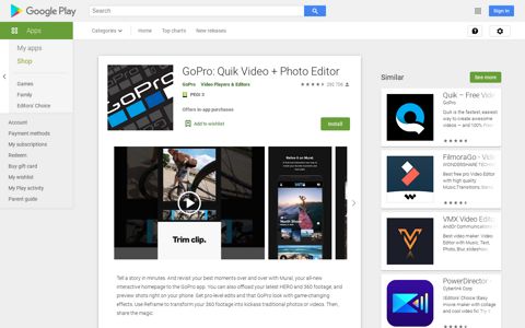 GoPro: Quik Video + Photo Editor – Apps on Google Play