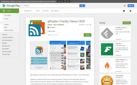 gReader | Feedly | News | RSS - Apps on Google Play