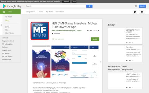 HDFC MFOnline Investors: Mutual Fund Investor App - Apps ...
