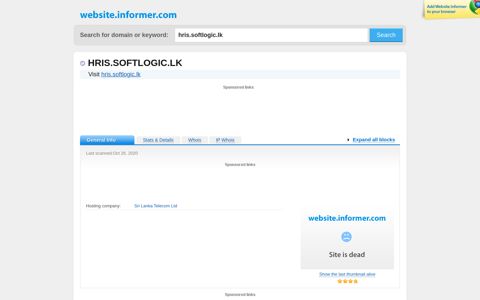 hris.softlogic.lk at Website Informer. Visit Hris Softlogic.