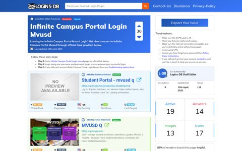 Infinite Campus Portal Login Mvusd - Logins-DB