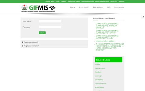 User Login - Welcome to GIFMIS - Government Integrated ...