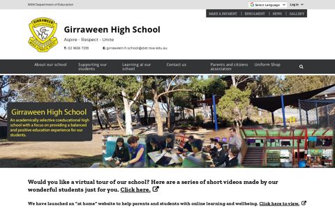 Girraween High School: Home