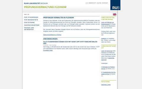 www.flexnow.rub.de - Ruhr-Universität Bochum