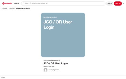 JCO / OR User Login | Login, Users - Pinterest