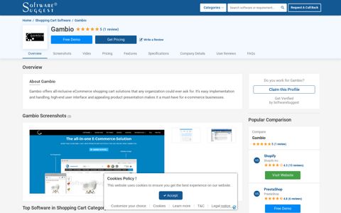 Gambio Pricing, Reviews, Features - Free Demo