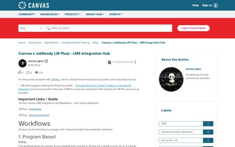 Canvas x JobReady (JR Plus) - LMS Integration Hub - Canvas ...