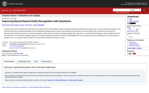 Improving Neural Named Entity Recognition with Gazetteers