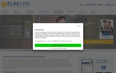 Online-Campus der Euro-FH