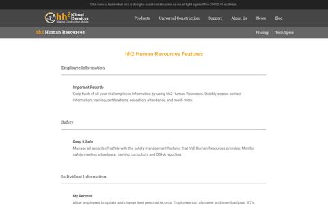 Human Resources - Remote access - hh2 Cloud Services