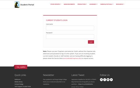 Dodge Student Portal