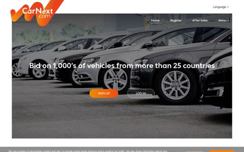 CarNext Marketplace: Homepage