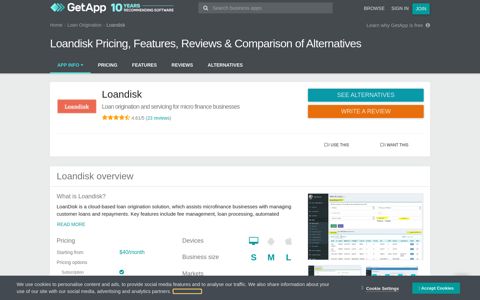 Loandisk Pricing, Features, Reviews & Comparison of ...