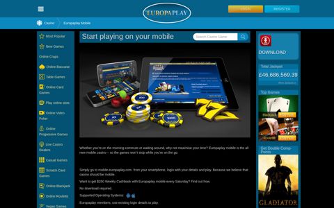 Europaplay mobile casino – play games from your smart phone
