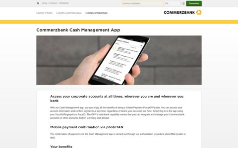 Cash Management App - Commerzbank AG - Commerzbank