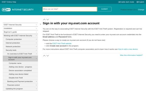 Sign in with your my.eset.com account | ESET Internet Security ...