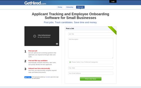 GetHired: Applicant Tracking System and Recruiting Software