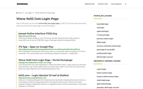 Www Its52 Com Login Page ❤️ One Click Access - iLoveLogin