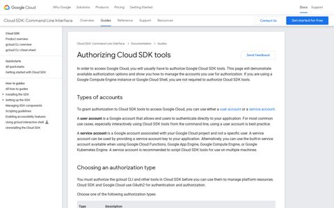 Authorizing Cloud SDK tools - Google Cloud