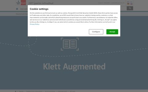 VIP-Login | Klett Augmented | Digitales | Klett International