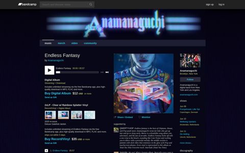 Endless Fantasy | Anamanaguchi