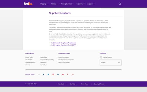Supply Chain Management Solutions - FedEx