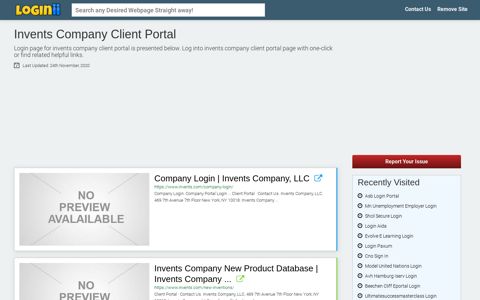 Invents Company Client Portal