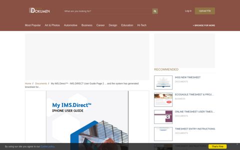 My IMS.Direct™ - IMS.DIRECT User Guide Page 2 ... and the ...