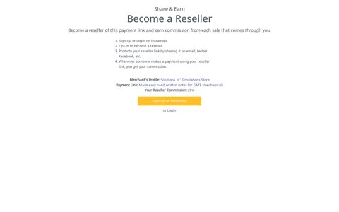 Become a Reseller on Instamojo.