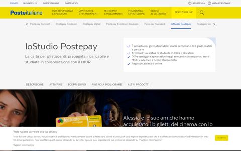 Carta Postepay IoStudio - Poste Italiane