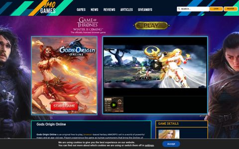 Gods Origin Online - MMOGames.com