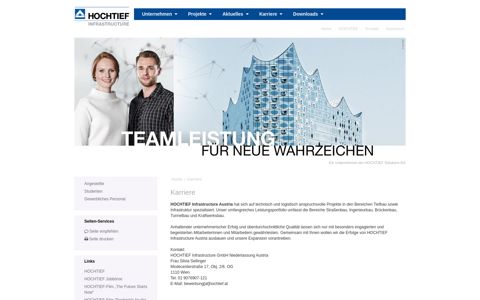 Karriere bei HOCHTIEF :: HOCHTIEF Infrastructure Austria