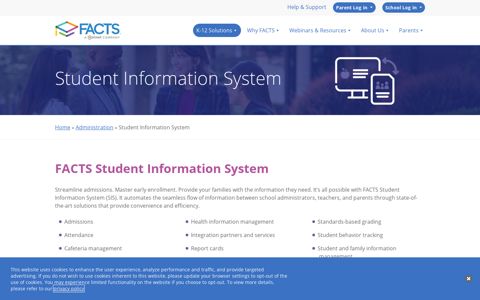 Student Information System - FACTS Management