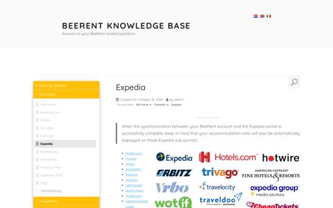 Expedia – BeeRent Knowledge Base